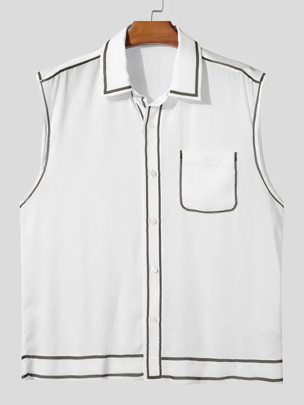 Men's Outline Sheer Sleeveless Shirt SKUL17954 sold by Incerunmen product image thumbnail 4