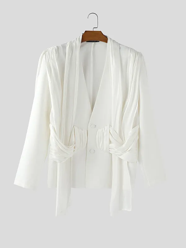 Men's Shiny Casual Long Sleeve Blazer SKUL25103 sold by Incerunmen product image thumbnail 4