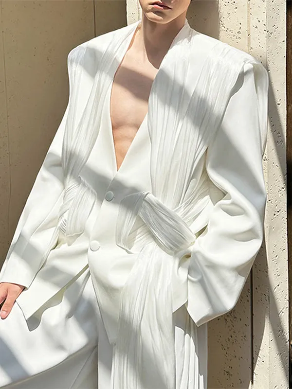 Men's Shiny Casual Long Sleeve Blazer SKUL25103 sold by Incerunmen