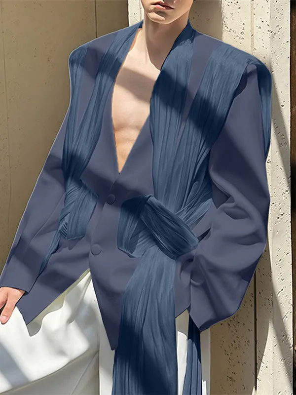 Men's Shiny Casual Long Sleeve Blazer SKUL25103 sold by Incerunmen product image thumbnail 3