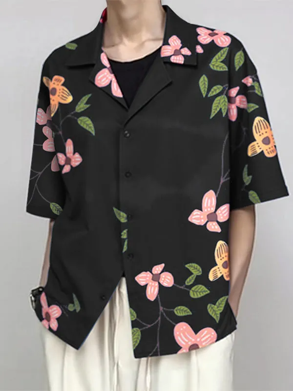 Men's Floral Print Short Sleeve Shirt SKUL17944 sold by Incerunmen