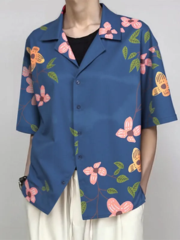 Men's Floral Print Short Sleeve Shirt SKUL17944 sold by Incerunmen product image thumbnail 3