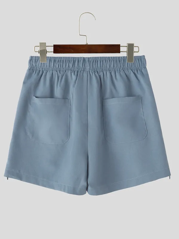 Men's Solid Color Split Casual Short SKUL28269 sold by Incerunmen product image thumbnail 5