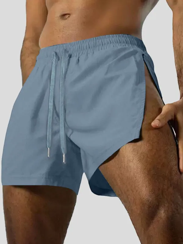 Men's Solid Color Split Casual Short SKUL28269 sold by Incerunmen