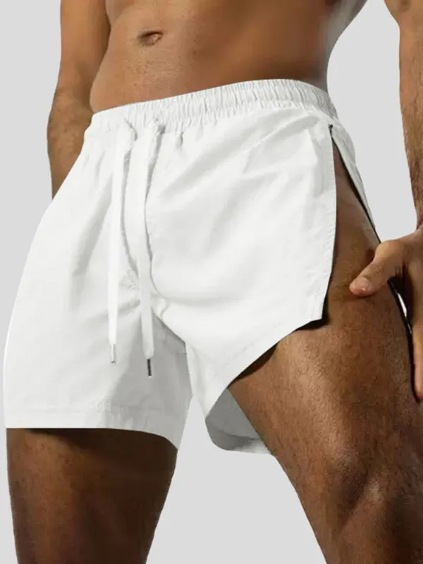 Men's Solid Color Split Casual Short SKUL28269 sold by Incerunmen product image thumbnail 2