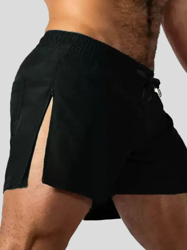 Men's Solid Color Split Casual Short SKUL28269 sold by Incerunmen product image thumbnail 3