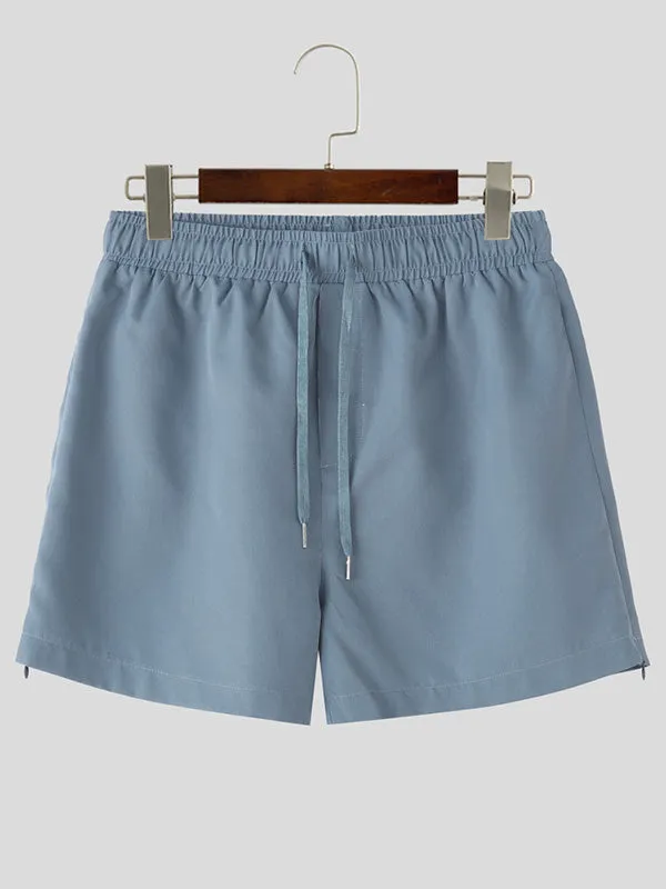 Men's Solid Color Split Casual Short SKUL28269 sold by Incerunmen product image thumbnail 4