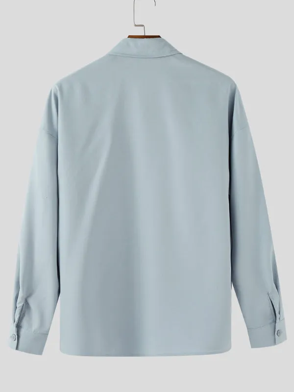 Men's Animal Embroidered Textured Long Sleeve Shirt SKUL28169 sold by Incerunmen product image thumbnail 5