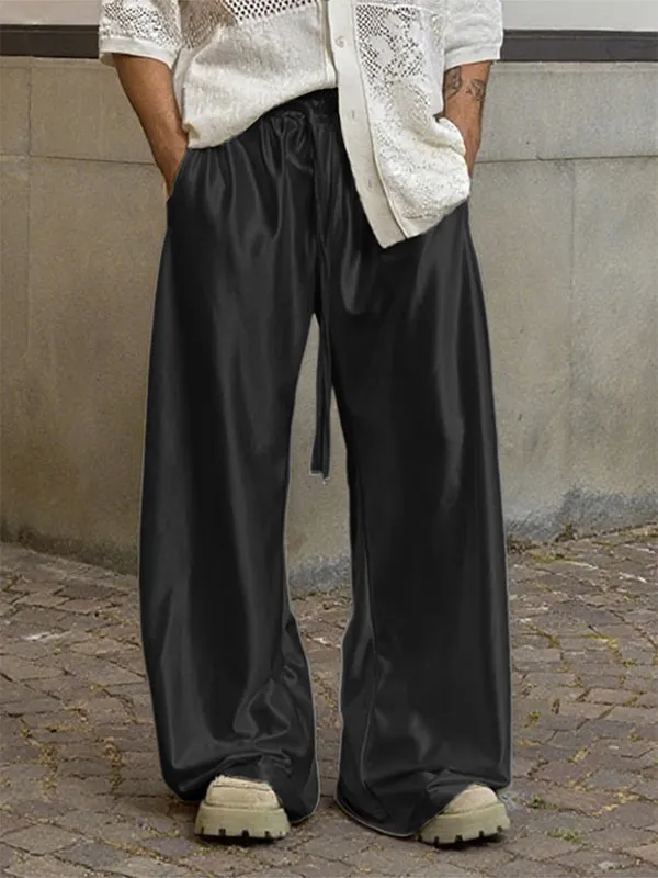 Men's Solid Color Loose Casual Pant SKUL25089 sold by Incerunmen