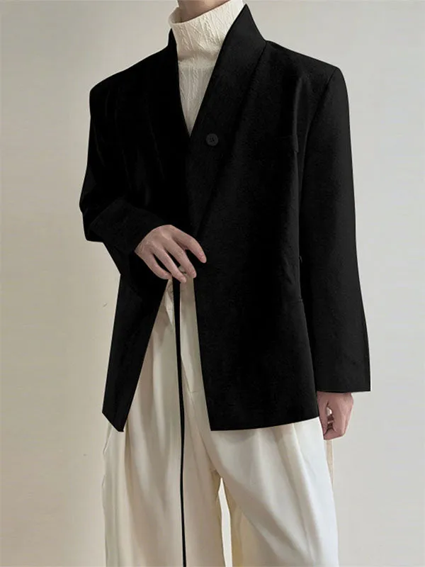 Men's Solid Color Tie Casual Long Sleeve Blazer SKUL27434 sold by Incerunmen product image thumbnail 2