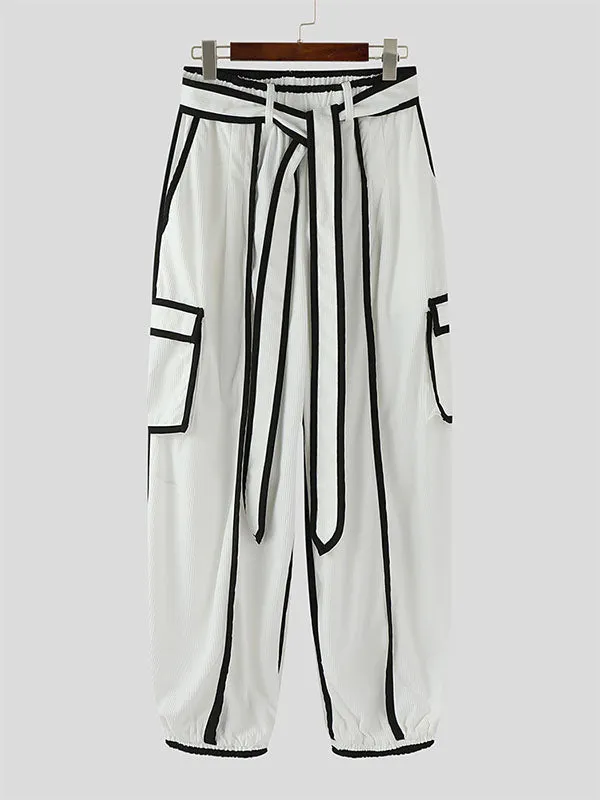 Men's Bold Stripe Colorblock Corduroy Pant SKUL24231 sold by Incerunmen product image thumbnail 4