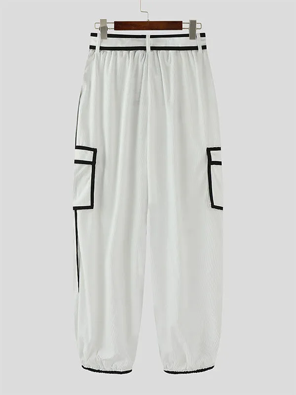 Men's Bold Stripe Colorblock Corduroy Pant SKUL24231 sold by Incerunmen product image thumbnail 5