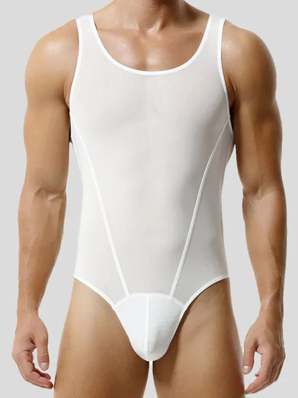 Men's Sheer Mesh Bodysuit SKUL18995 sold by Incerunmen product image thumbnail 3