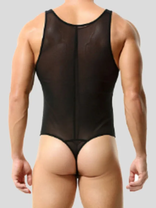 Men's Sheer Mesh Bodysuit SKUL18995 sold by Incerunmen product image thumbnail 2
