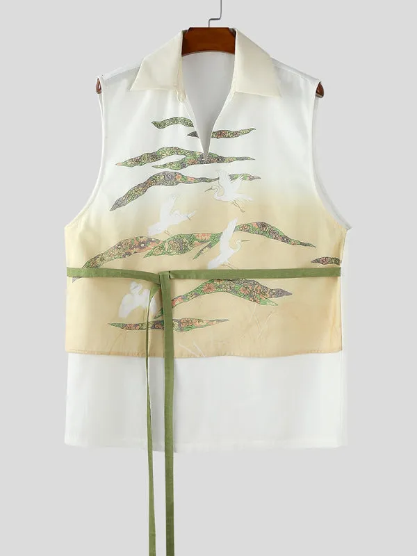 Men's Tie-Dye Print Tie Casual Tank SKUL20242 sold by Incerunmen product image thumbnail 2