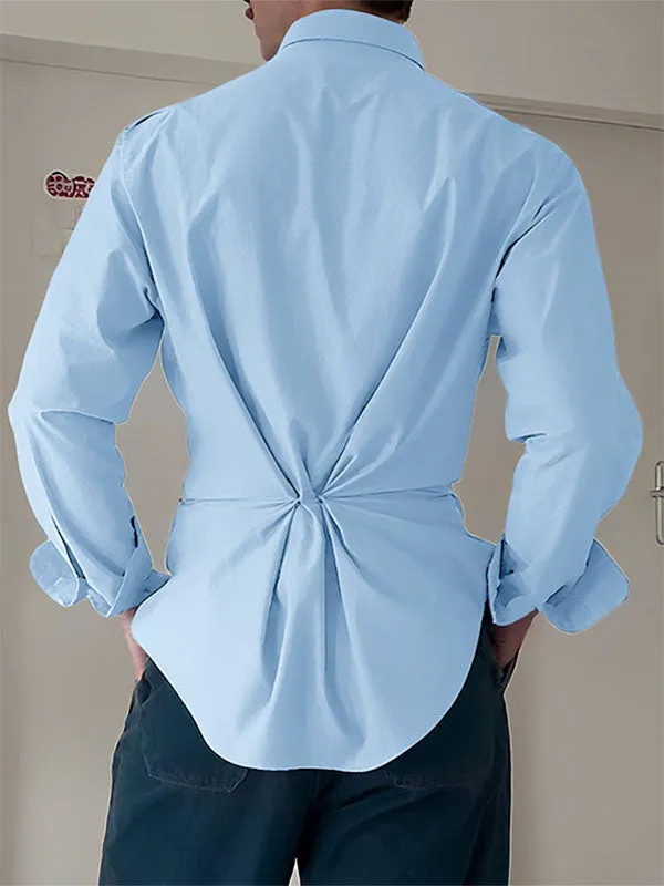 Men's Bow Patchwork Colorblock Long Sleeve Shirt SKUL24200 sold by Incerunmen product image thumbnail 4