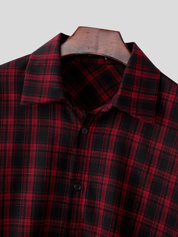 Men's Plaid Casual Long Sleeve Shirt SKUL25099 sold by Incerunmen product image thumbnail 5