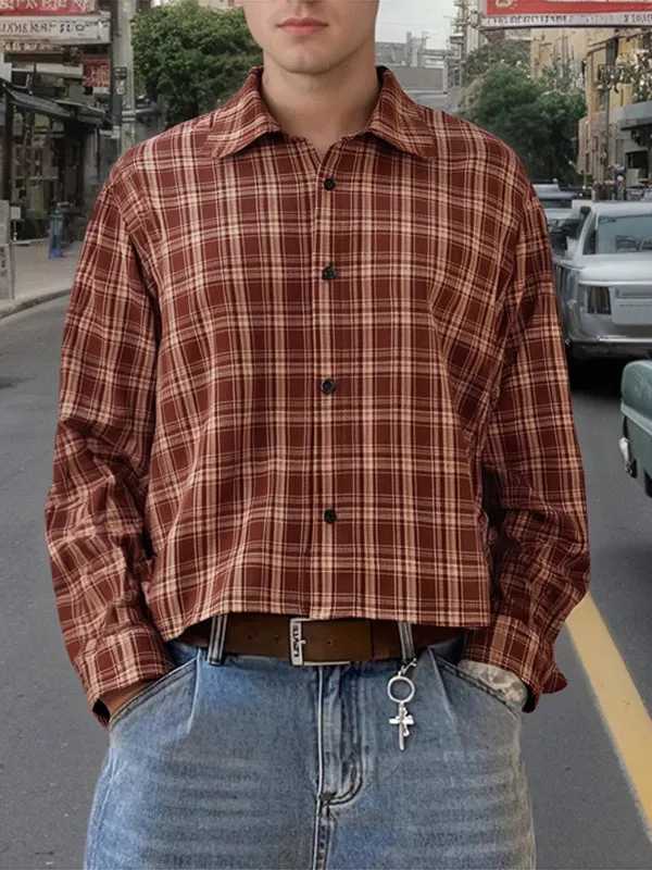 Men's Plaid Casual Long Sleeve Shirt SKUL25099 sold by Incerunmen product image thumbnail 2