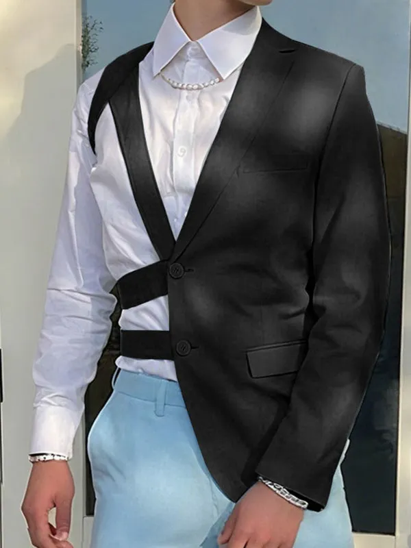 Men's Hollow One Shoulder Casual Blazer SKUL27362 sold by Incerunmen product image thumbnail 3