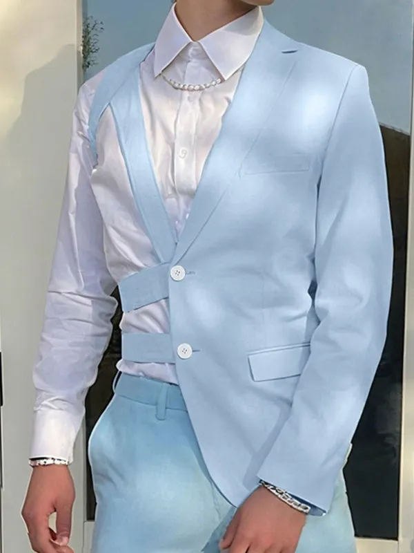 Men's Hollow One Shoulder Casual Blazer SKUL27362 sold by Incerunmen