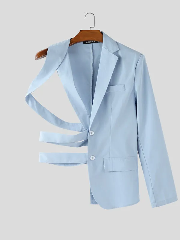 Men's Hollow One Shoulder Casual Blazer SKUL27362 sold by Incerunmen product image thumbnail 4