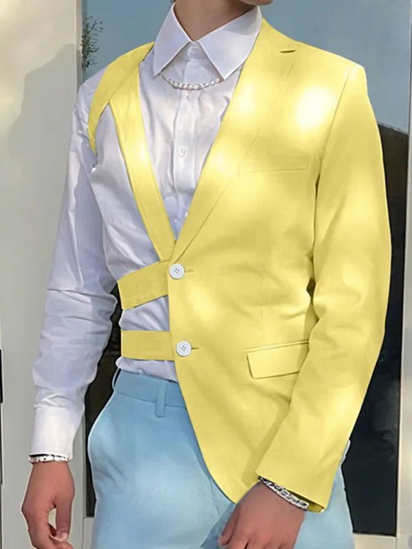 Men's Hollow One Shoulder Casual Blazer SKUL27362 sold by Incerunmen product image thumbnail 2