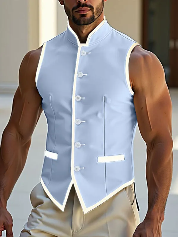 Men's Colorblock Casual Waistcoat SKUL21133 sold by Incerunmen product image thumbnail 2