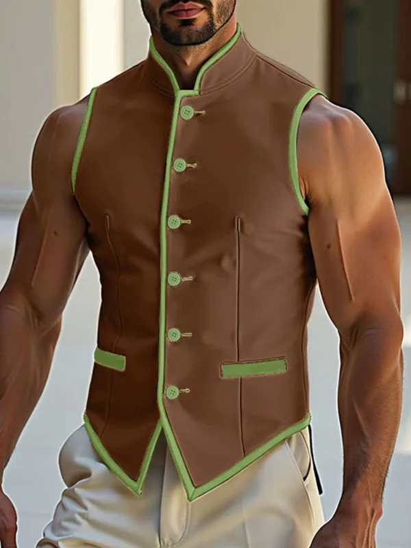 Men's Colorblock Casual Waistcoat SKUL21133 sold by Incerunmen product image thumbnail 3