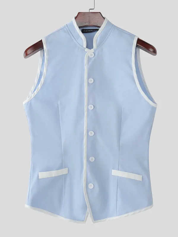 Men's Colorblock Casual Waistcoat SKUL21133 sold by Incerunmen product image thumbnail 4