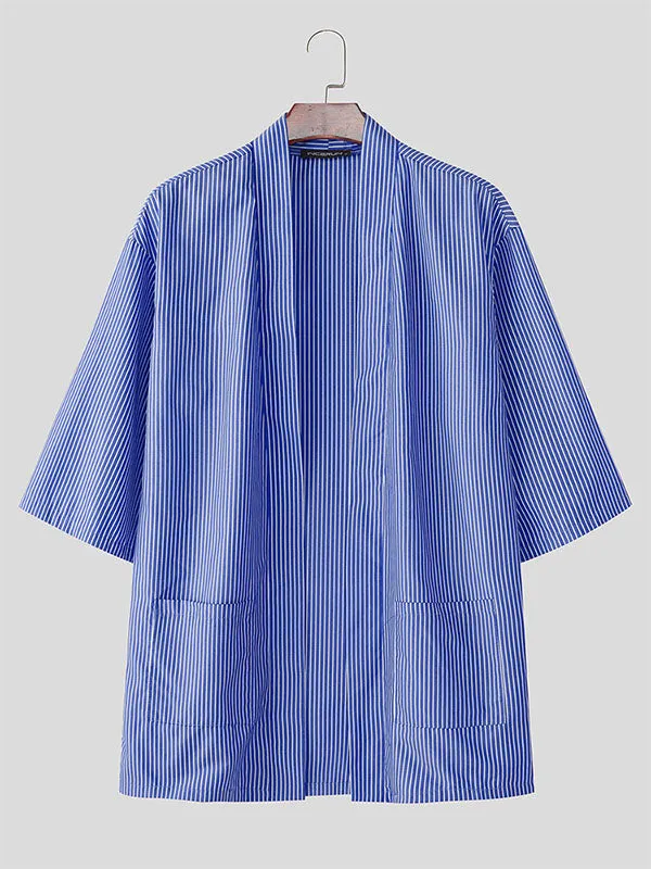 Men's Striped Casual Long Sleeve Cardigan SKUL24194 sold by Incerunmen product image thumbnail 4