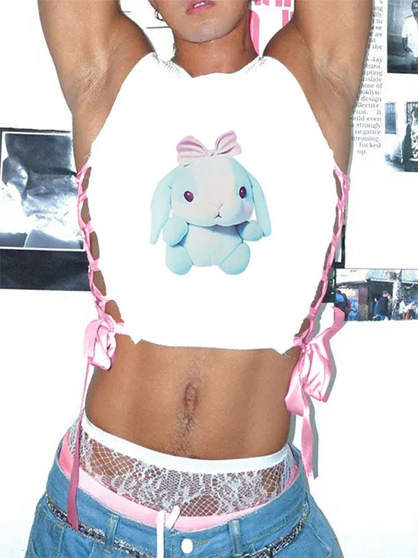 Men's Cartoon Print Cropped Tank SKUL20263 sold by Incerunmen