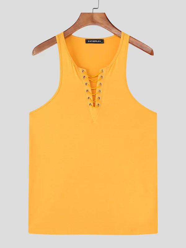 Men's Solid Color Slim Fit Casual Tank SKUL22111 sold by Incerunmen product image thumbnail 4