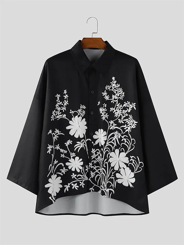 Men's Floral Print Long Sleeve Shirt SKUL17020 sold by Incerunmen product image thumbnail 3