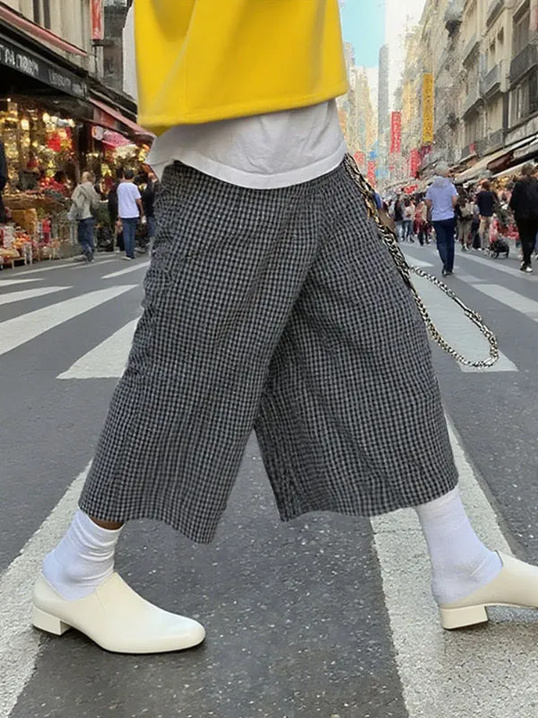 Men's Plaid Casual Pant SKUL21190 sold by Incerunmen