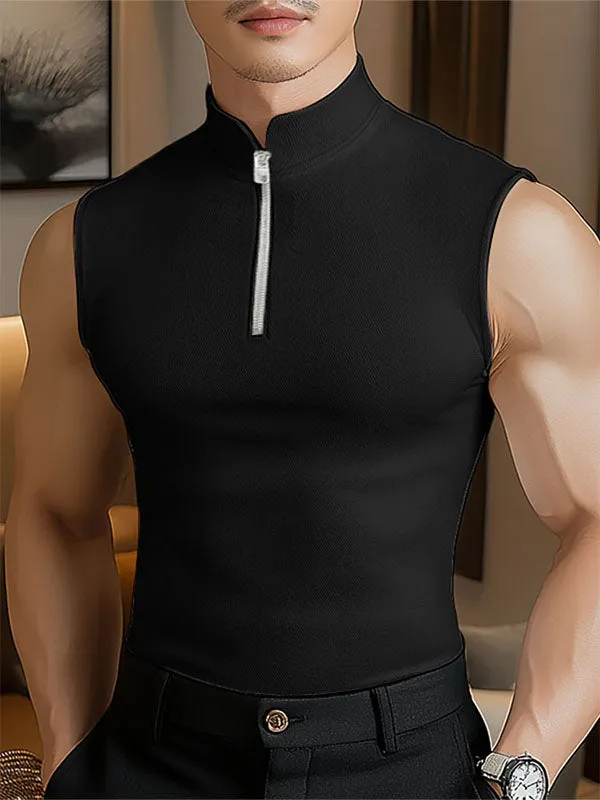 Men's Solid Texture Casual Tank SKUL17023 sold by Incerunmen