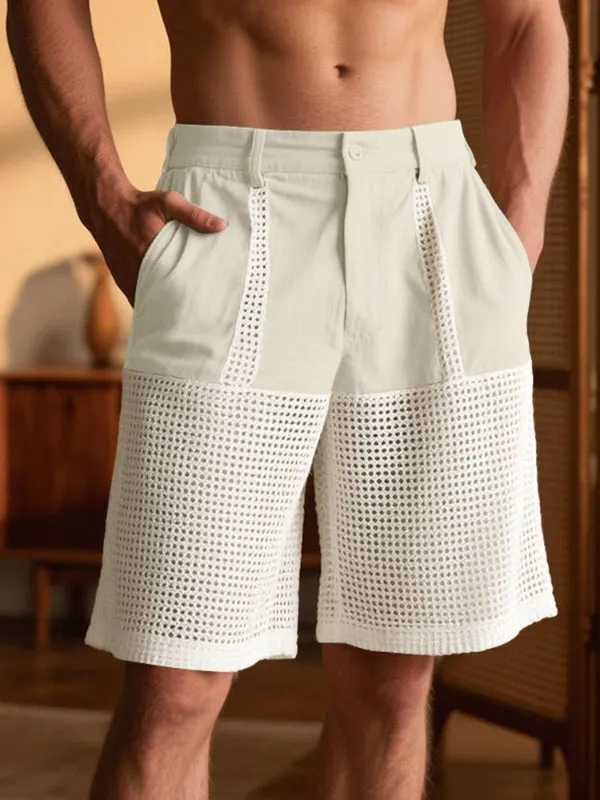 Men's Sheer Mesh Color Block Casual Short SKUL23592 sold by Incerunmen product image thumbnail 2