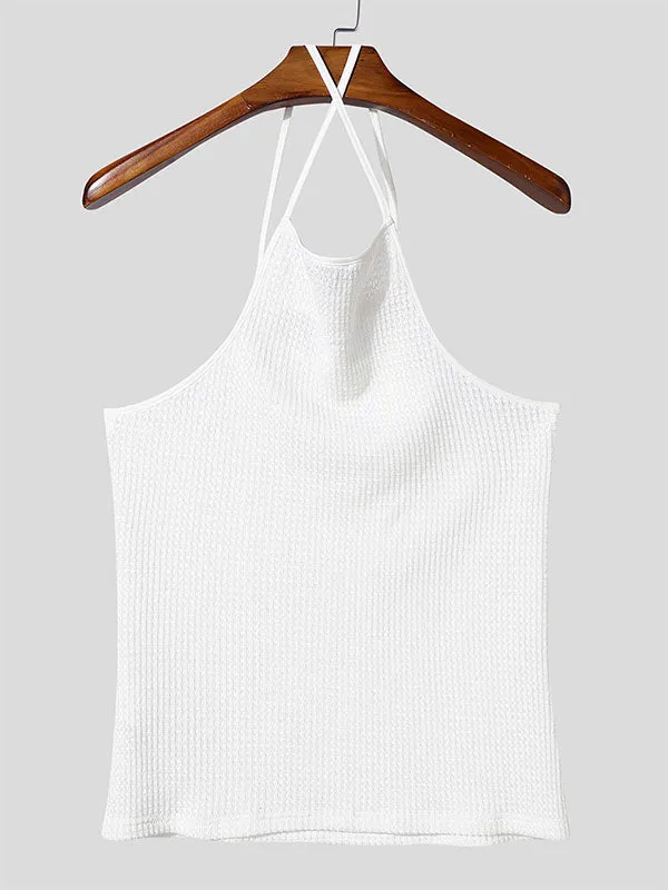 Men's Solid Color Cutout Casual Tank SKUL15381 sold by Incerunmen product image thumbnail 4