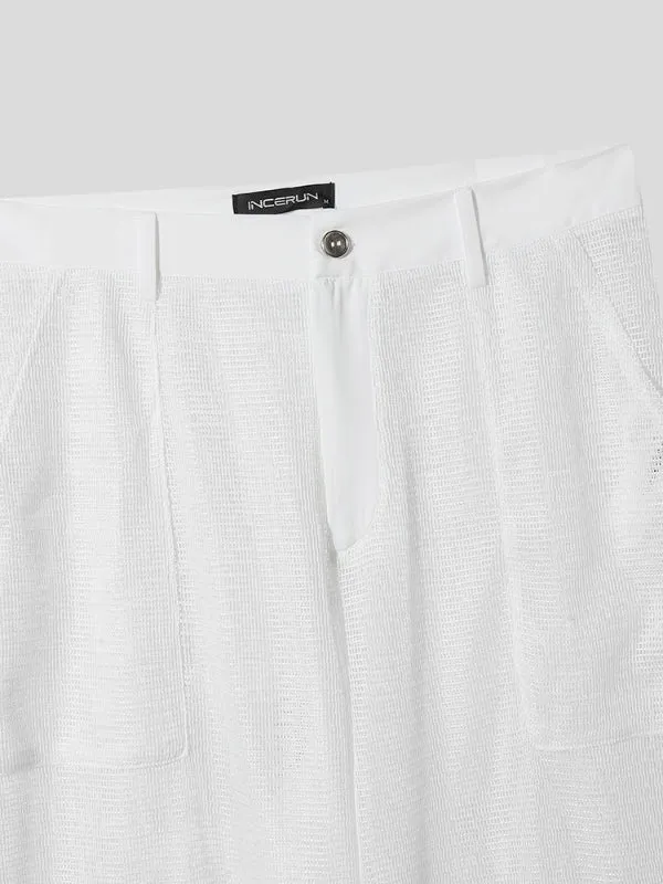 Men's Solid Color Sheer Mesh Casual Pant SKUL22240 sold by Incerunmen product image thumbnail 5