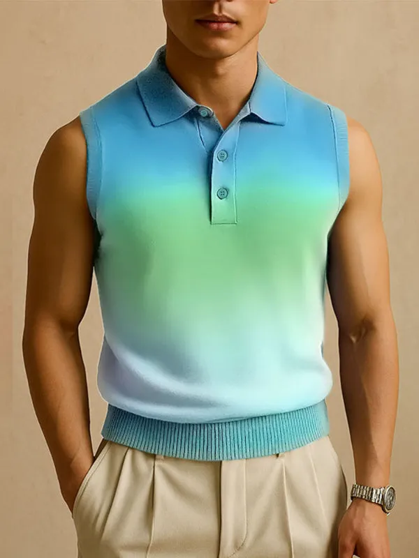 Men's Gradient Color Casual Tank SKUL17880 sold by Incerunmen