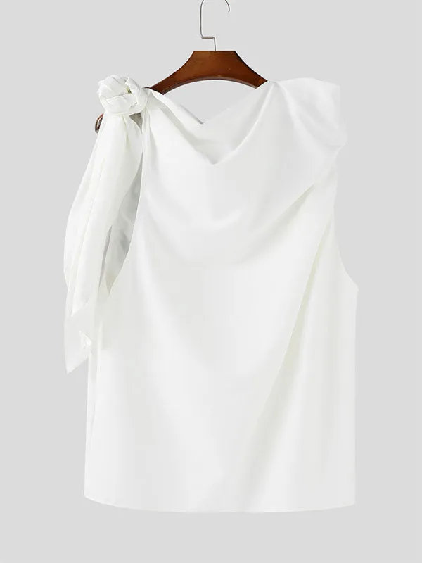 Men's 3D Floral Patchwork Fringe Sleeveless T-Shirt SKUL15372 sold by Incerunmen product image thumbnail 2