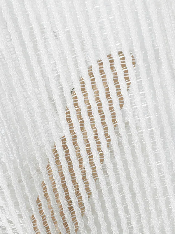 Men's Plain Sheer Mesh Short Sleeve Shirt SKUL11911 sold by Incerunmen product image thumbnail 5