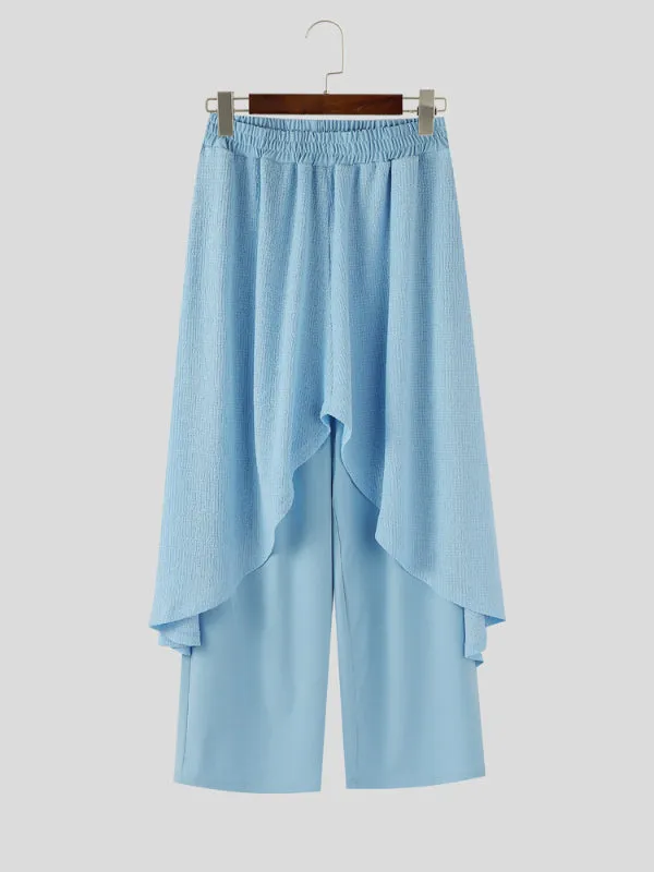 Men's Solid Color Textured Casual Pant SKUL15369 sold by Incerunmen product image thumbnail 4