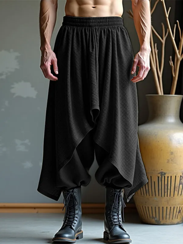 Men's Solid Color Textured Casual Pant SKUL15369 sold by Incerunmen