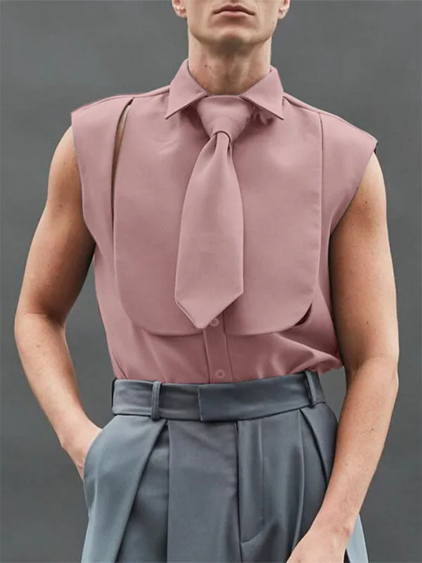 Men's Plain Tie Knot Casual Tank SKUL17026 sold by Incerunmen product image thumbnail 3