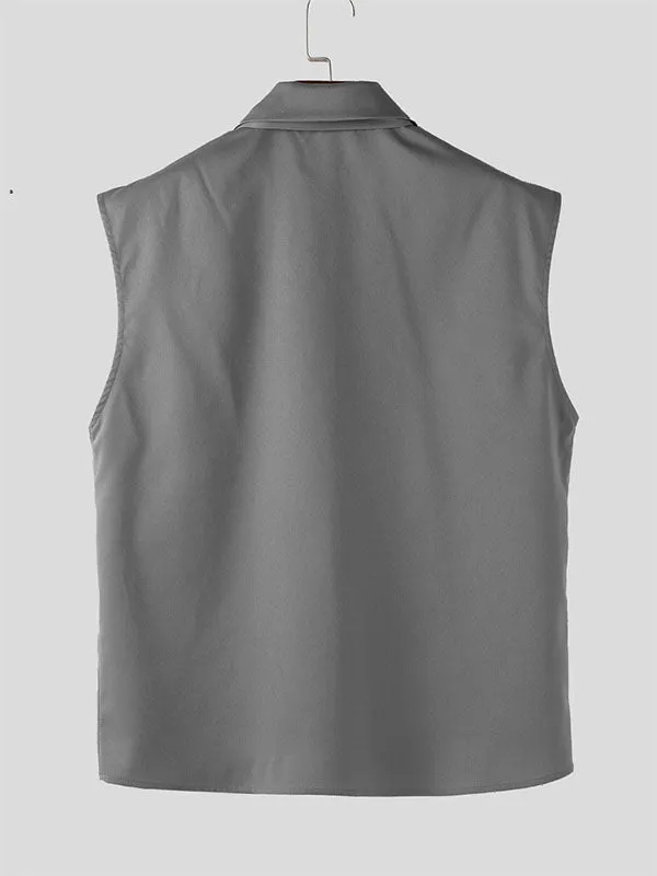 Men's Plain Tie Knot Casual Tank SKUL17026 sold by Incerunmen product image thumbnail 5