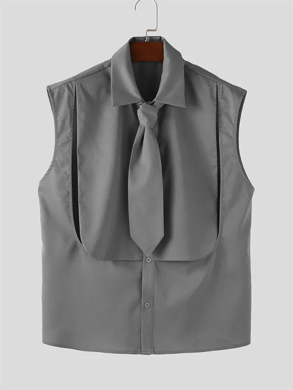 Men's Plain Tie Knot Casual Tank SKUL17026 sold by Incerunmen product image thumbnail 4