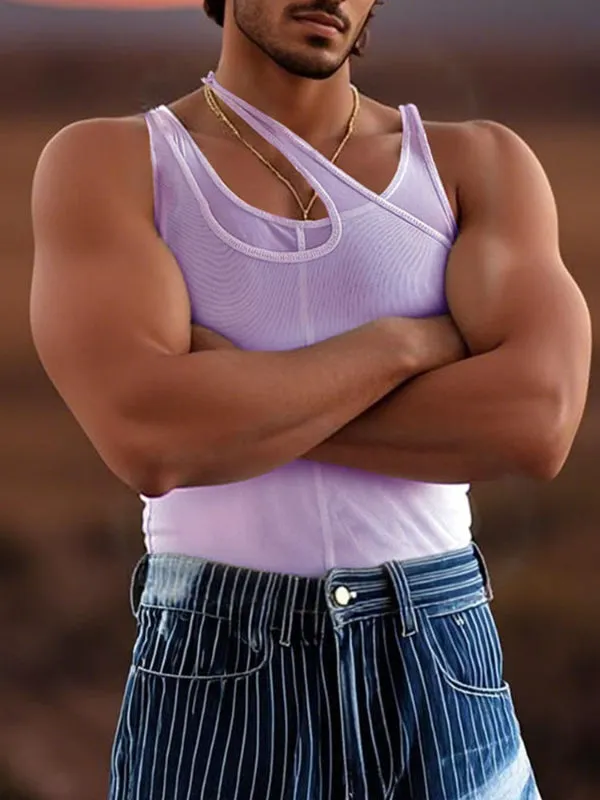 Men's Sheer Double Layer Mesh Casual Tank SKUL15174 sold by Incerunmen product image thumbnail 5