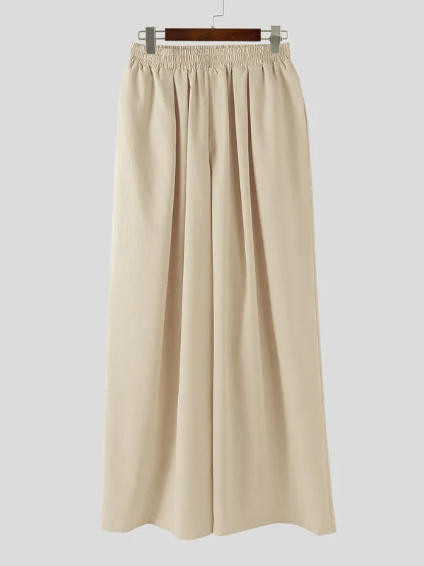 Mens Solid Color Wide Leg Casual Pant SKUL16630 sold by Incerunmen product image thumbnail 4