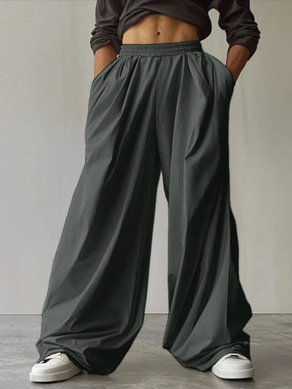 Mens Solid Color Wide Leg Casual Pant SKUL16630 sold by Incerunmen product image thumbnail 3
