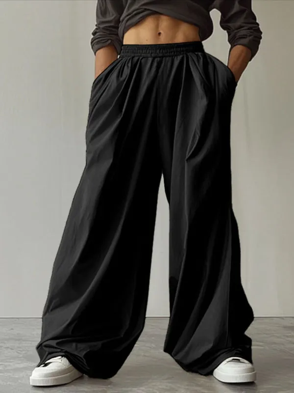 Mens Solid Color Wide Leg Casual Pant SKUL16630 sold by Incerunmen product image thumbnail 2